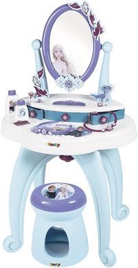 Туалетный столик 2в1 со стульчиком Парикмахерская Фроузен Disney Frozen Hairdressing Table Smoby 320244