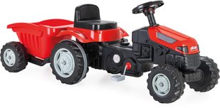 Детский педальный трактор с прицепом Active pedal tractor Pilsan 073168 красный