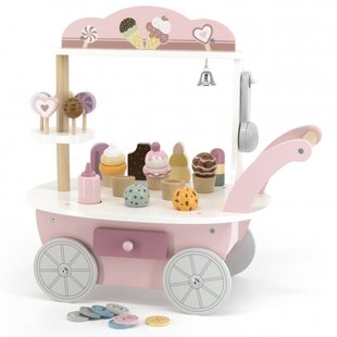 Деревянный игровой набор 3в1 Магазин мороженого PolarB Viga Toys 44054 Mini Ice Cream Shop