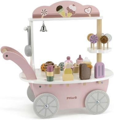 Дерев'яний ігровий набір 3в1 Магазин морозива PolarB Viga Toys 44054 Mini Ice Cream Shop