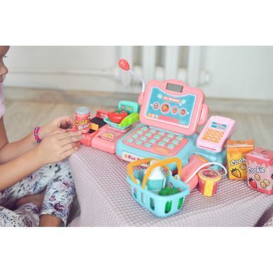 Кассовый аппарат для детей (сканер, весы, микрофон, 24 аксессуара) Woopie 29702