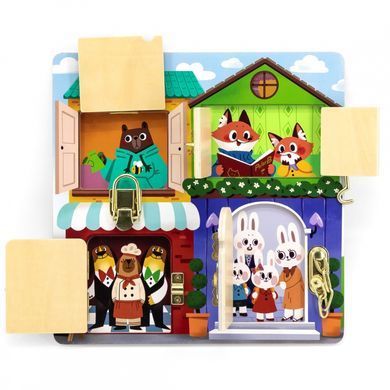 Развивающая игрушка бизиборд&nbsp;Домик&nbsp;PolarB Viga Toys 44653