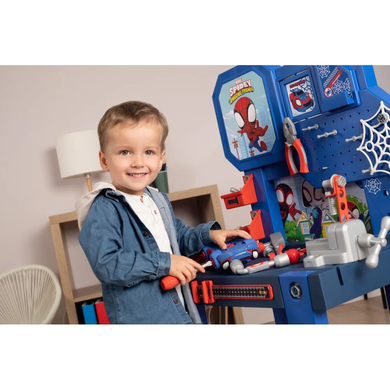 Игровой набор мастерской с инструментами Spidey Bricolo Workbench Smoby 7600360742