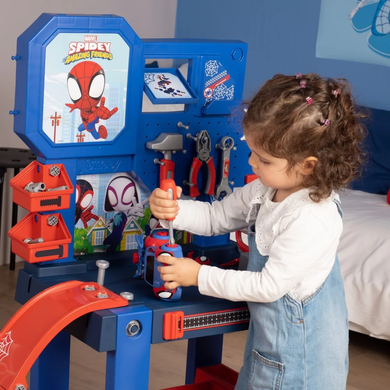 Игровой набор мастерской с инструментами Spidey Bricolo Workbench Smoby 7600360742