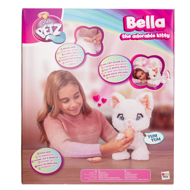 Плюшевая интерактивная игрушка Очаровательный котенок Белла Club Petz Belle the adorable Kitty IMC Toys 907737