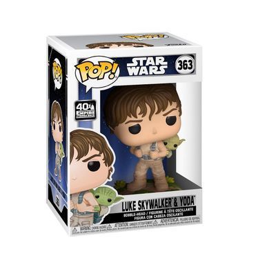 Уценка Игровая фигурка Люк с Йодой Star Wars Luke Skywalker & Yoda (#363) Funko POP! 46768