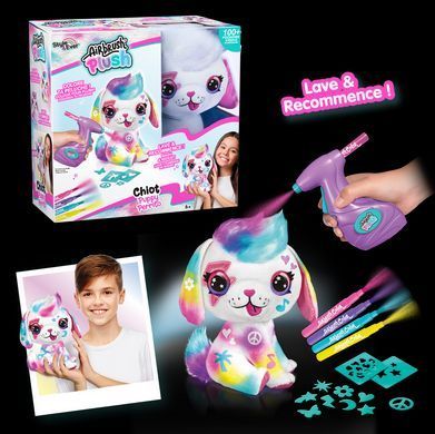 Уцінка Плюшевий набір Щеня AirBrush Plush Puppy Style 4 Ever Canal Toys OFG249 з аерографом