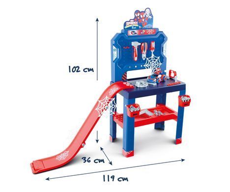 Игровой набор мастерской с инструментами Spidey Bricolo Workbench Smoby 7600360742
