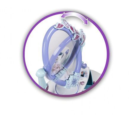 Туалетний столик 2в1 зі стільчиком Перукарня Фроузен Frozen Smoby 320244