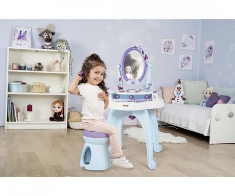 Туалетний столик 2в1 зі стільчиком Перукарня Фроузен Frozen Smoby 320244