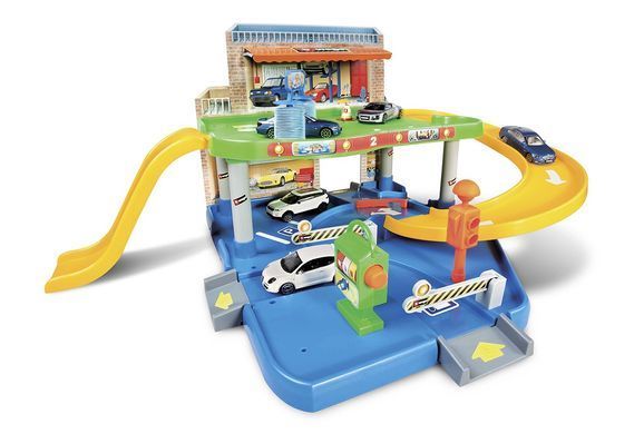 Уцінка Ігровий набір гараж два рівня (1:43) з машинкою Street Fire Auto Service Bburago 18-30039