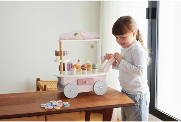 Дерев'яний ігровий набір 3в1 Магазин морозива PolarB Viga Toys 44054 Mini Ice Cream Shop