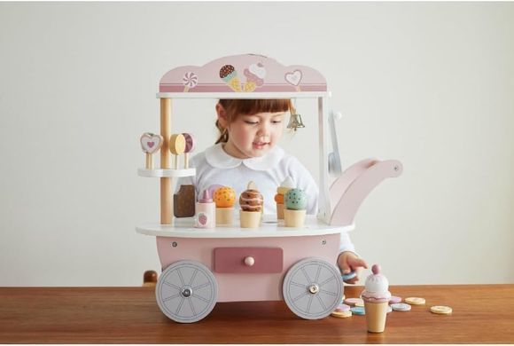 Дерев'яний ігровий набір 3в1 Магазин морозива PolarB Viga Toys 44054 Mini Ice Cream Shop
