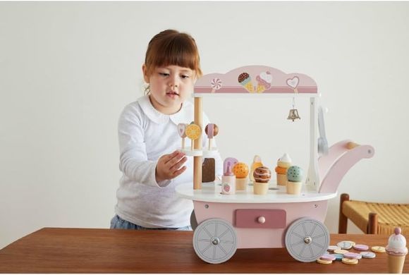 Дерев'яний ігровий набір 3в1 Магазин морозива PolarB Viga Toys 44054 Mini Ice Cream Shop
