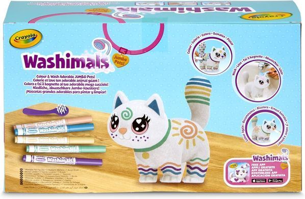 Уценка Набор для творчества Котик-великан Дженни Washimals Jumbo Pets Mega Jenny Crayola 74-7518