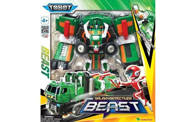Бист Робот-трансформер Tobot Galaxy Detectives Beast Young Toys 301095