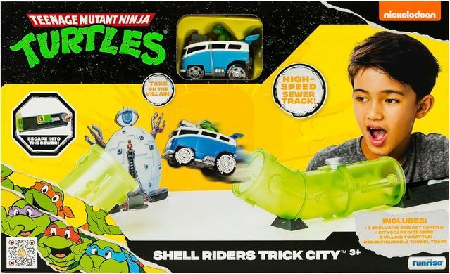 Уцінка Ігровий набір Божевільний тунель Черепашки-ніндзя TMNT Shell Riders Trick City Funrise 71029