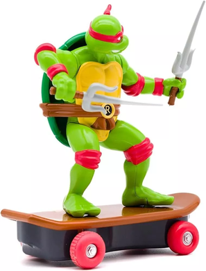 Уценка Фигурка черепашка-ниндзя Рафаэль на скейтборде TMNT Sewer Shredders Classic Funrise 71024