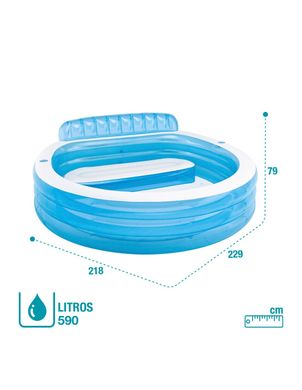 Семейный надувной бассейн Family Lounge Pool Intex 57190