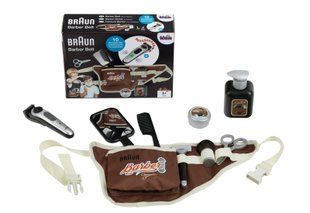 Игровой набор барбера Поясная сумка с аксессуарами Braun Barber Belt Theo Klein 5838