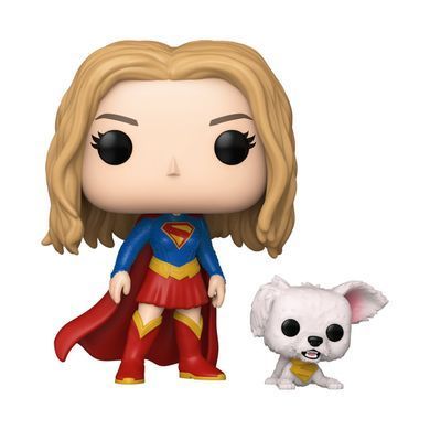 Набор игровых фигурок Funko POP! (#633) Supergirl Супергёрл и Крипто Суперпёс 90801
