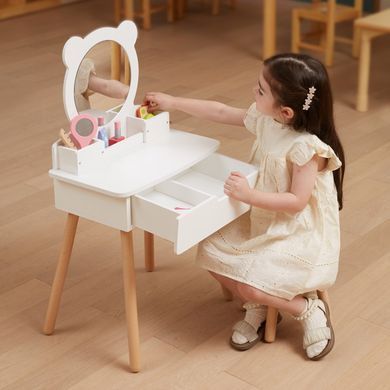 Дерев'яний туалетний столик зі стільцем Viga Toys 44711