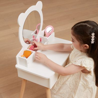 Дерев'яний туалетний столик зі стільцем Viga Toys 44711