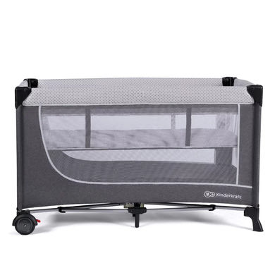 Дорожная детская кровать-манеж Kinderkraft Leody Grey KCLEOD00GRY0000