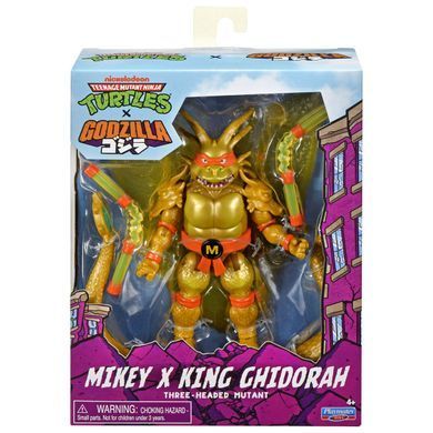 Фигурка Mikey X King Ghidorah TMNT x Godzilla Playmates 84673