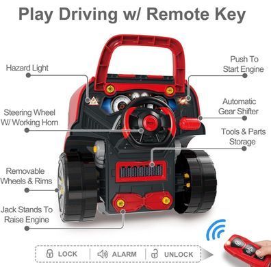 Набір для складання двигуна вантажівки Motor Master engine workshop Woopie 31262 зі звуком та світлом