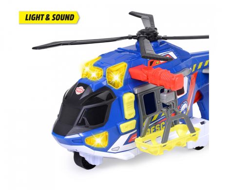 Игрушечный вертолет Служба спасения с лебедкой (36 см) Helicopter Dickie Toys 3307002 звук и свет