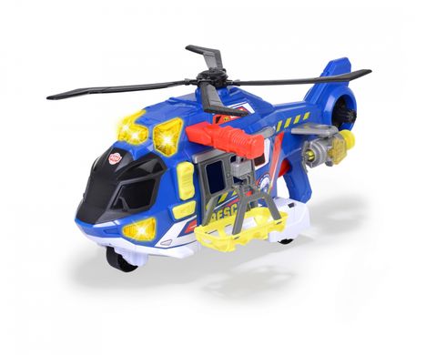 Игрушечный вертолет Служба спасения с лебедкой (36 см) Helicopter Dickie Toys 3307002 звук и свет