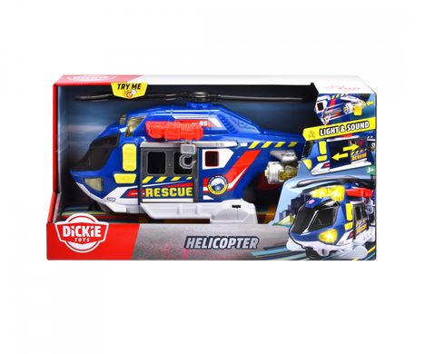 Игрушечный вертолет Служба спасения с лебедкой (36 см) Helicopter Dickie Toys 3307002 звук и свет