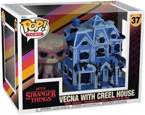 Набор игровых фигурок Векна с домом Крила (#37) Stranger Things Vecna ​​with Creel House Funko Pop! Town 72133