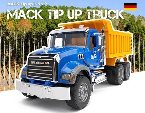 Іграшковий самоскид Bruder Toys Mack Granite Tip up truck 02815 масштаб 1/16