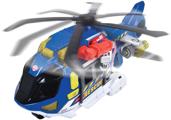 Іграшковий гелікоптер Служба порятунку з лебідкою (36 см) Helicopter Dickie Toys 3307002 звук та світло