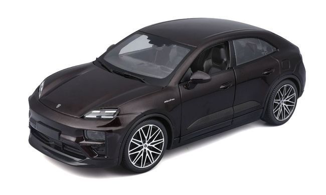 Металева машинка Porsche Macan 4 Electric Bburago 18-21114 (чорний, 1:24)