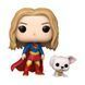 Набор игровых фигурок Funko POP! (#633) Supergirl Супергёрл и Крипто Суперпёс 90801