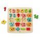 Деревянная рамка вкладышей Цифры Chunky Number Puzzle Hape E1550