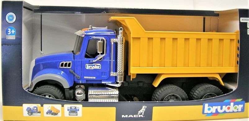 Іграшковий самоскид Bruder Toys Mack Granite Tip up truck 02815 масштаб 1/16