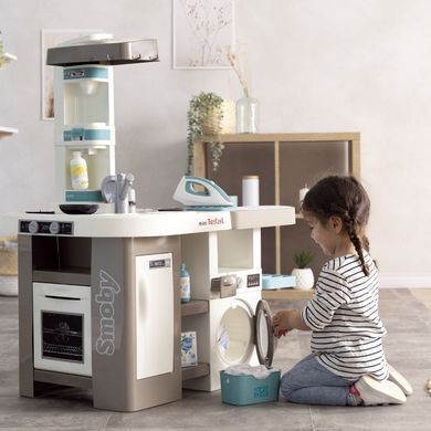 Інтерактивна кухня з пральною машинкою 2в1 mini Tefal Studio Smoby 311050 зі звуком