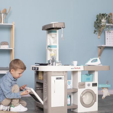 Інтерактивна кухня з пральною машинкою 2в1 mini Tefal Studio Smoby 311050 зі звуком