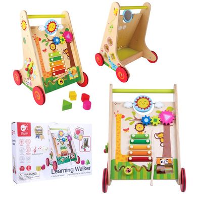 Дитячі ходунки-каталка з бизибордом Learning Walker Classic World CW3326