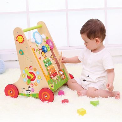 Детские ходунки-каталка с бизибордом Learning Walker Classic World CW3326