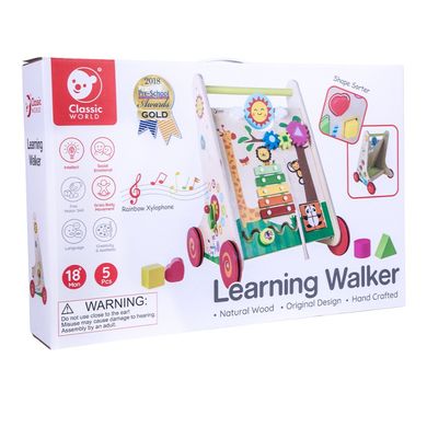 Дитячі ходунки-каталка з бизибордом Learning Walker Classic World CW3326