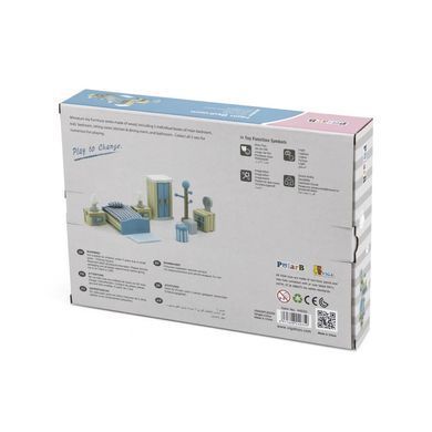 Комплект мебели PolarB для спальни кукольного домика Viga Toys 44035