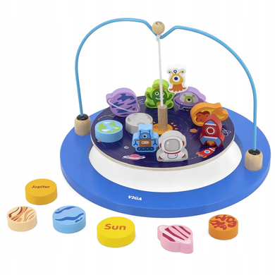 Настольная деревянная игра-балансир Космос Viga Toys Balancing Game Space 44580