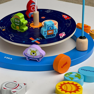 Настольная деревянная игра-балансир Космос Viga Toys Balancing Game Space 44580