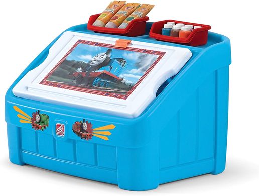 Комод для игрушек паровозик Томас 2 в 1 Toy Box & Art Lid Step2 849000