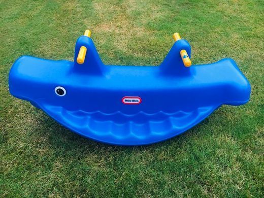 Трехместная детская качель Кит Blue Whale See Saw Teeter Totter Little Tikes 4879